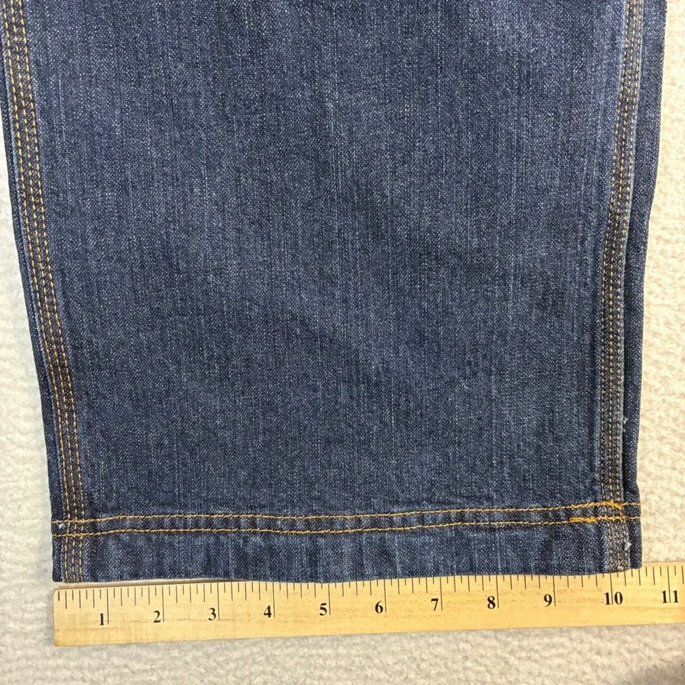 Duluth‎ Trading Co Flex Ballroom Jeans Men 42x30 Blue Carpenter Work Pants NWT